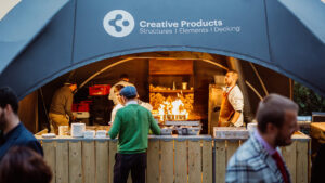 Mobiliario lounge en evento